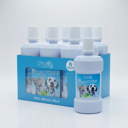 بوريفاي ماء للأسنان – بنكهة التفاح الأخضر ١.٨  لتر (٦ × ٣٠٠  مل)